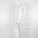 Melissa Odabash Cream Cotton Tiered Mini Sun Dress