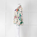 Munthe Cream Floral Silk Blouse