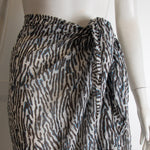 On The Island Black & White Print Cotton Sarong