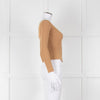 Staud Tan Off The Shoulder Cardigan