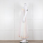Zimmermann White Multi Polka Dot Strapless Maxi Dress