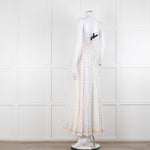 Zimmermann White Multi Polka Dot Strapless Maxi Dress