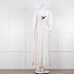 Zimmermann White Multi Polka Dot Strapless Maxi Dress