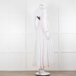 Zimmermann White Multi Polka Dot Strapless Maxi Dress
