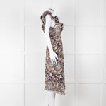 Isabel Marant Etoile Black Pale Green Paisley Frill Shoulder Detail