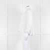 Isabel Marant Etoile White Frill Trim Cotton Long Sleeve Top