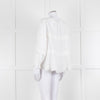 Isabel Marant Etoile White Frill Trim Cotton Long Sleeve Top