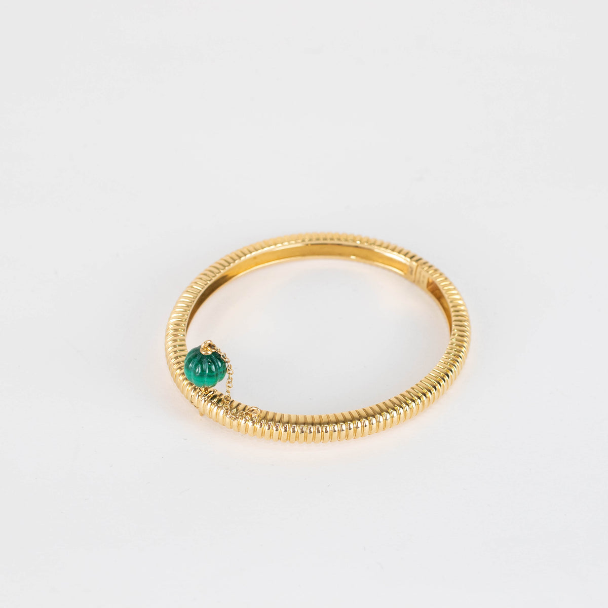 Yvonne Leon 9ct Gold Malachite Berlingot Bracelet