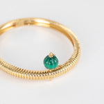 Yvonne Leon 9ct Gold Malachite Berlingot Bracelet