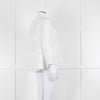 Isabel Marant Etoile White Frill Trim Cotton Long Sleeve Top