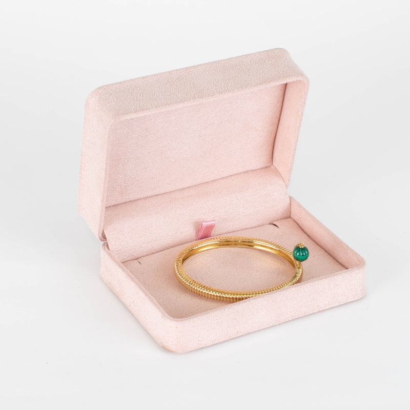 Yvonne Leon 9ct Gold Malachite Berlingot Bracelet
