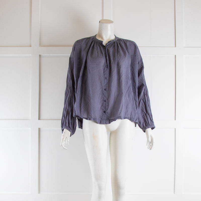 Doen Grey Cotton Blouse