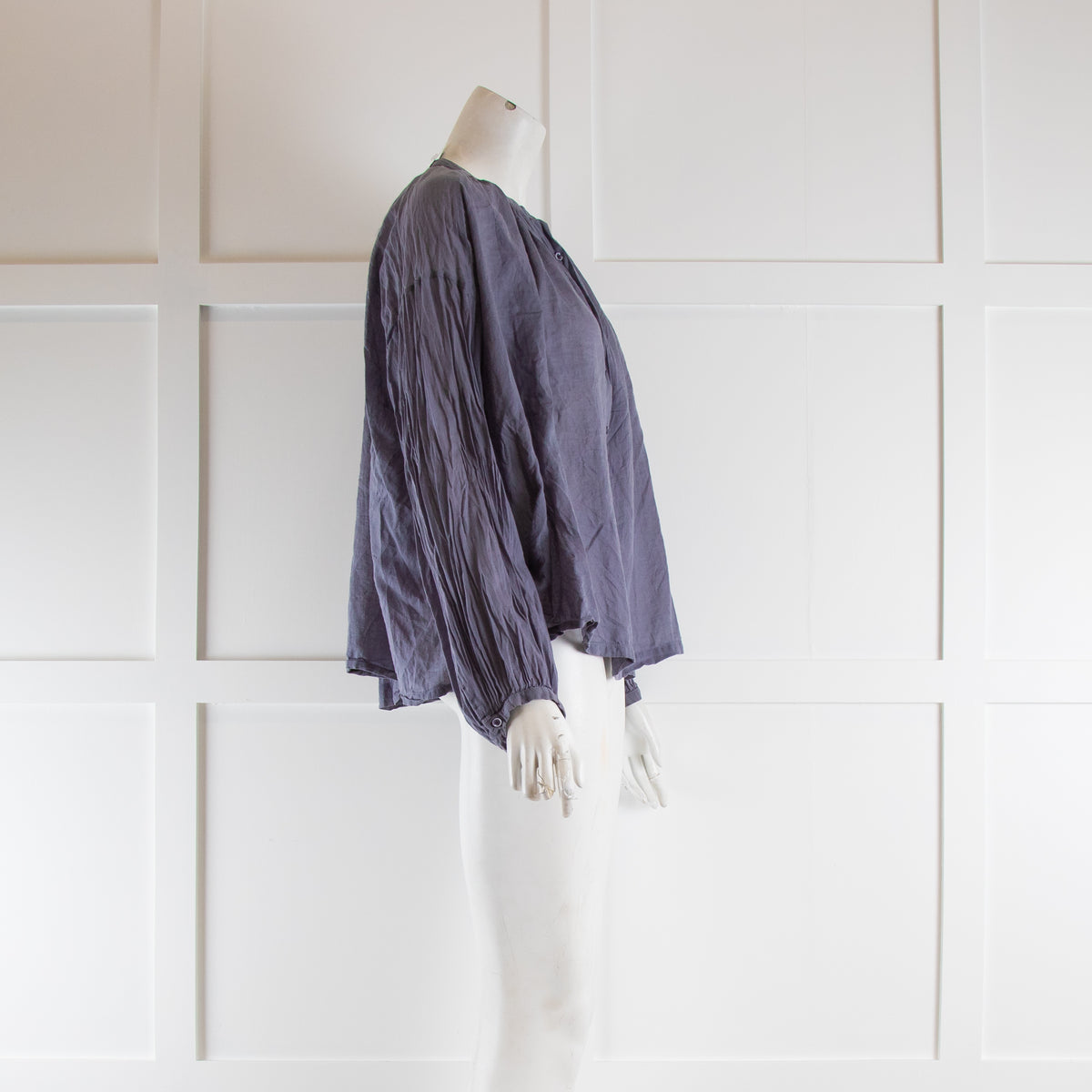 Doen Grey Cotton Blouse