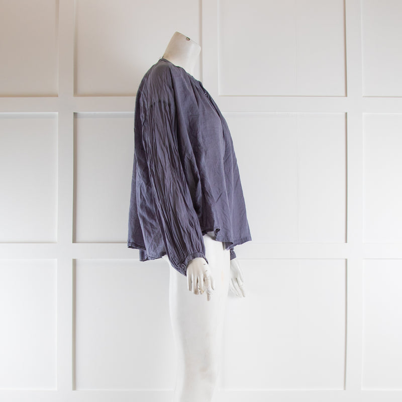 Doen Grey Cotton Blouse