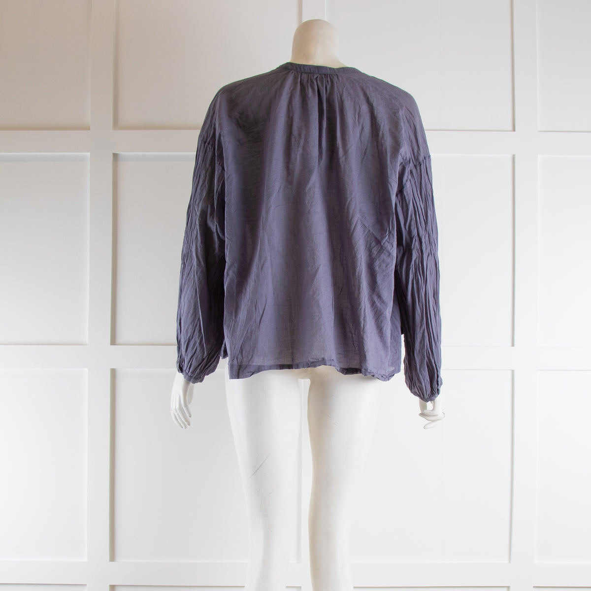 Doen Grey Cotton Blouse