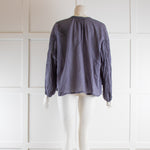 Doen Grey Cotton Blouse