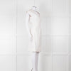 Veronica Beard Cream Sleeveless Wrap Dress