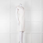 Veronica Beard Cream Sleeveless Wrap Dress