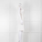 Veronica Beard Cream Sleeveless Wrap Dress