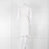 Veronica Beard Cream Sleeveless Wrap Dress