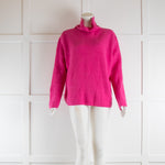 Studio Cashmere Pink Cashmere High Neck Jumper