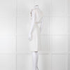 Veronica Beard Cream Sleeveless Wrap Dress