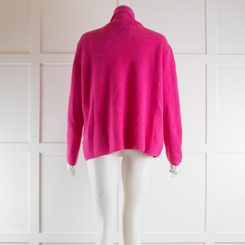 Studio Cashmere Pink Cashmere High Neck Jumper