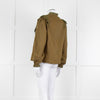 By Iris Khaki Broidery Anglaises Trimmed Blouse