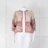MABE Cotton Pink and Beige Aztec Print Jacket
