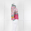 Diane Von Furstenberg Multi Colour Floral Print Drawstring Top