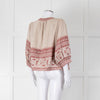 MABE Cotton Pink and Beige Aztec Print Jacket