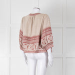 MABE Cotton Pink and Beige Aztec Print Jacket