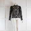 ALC Black Lace Long Sleeve Top