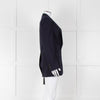 Dries Van Noten Navy Blue Fine Wool Blazer Jacket