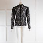 ALC Black Lace Long Sleeve Top