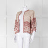 MABE Cotton Pink and Beige Aztec Print Jacket