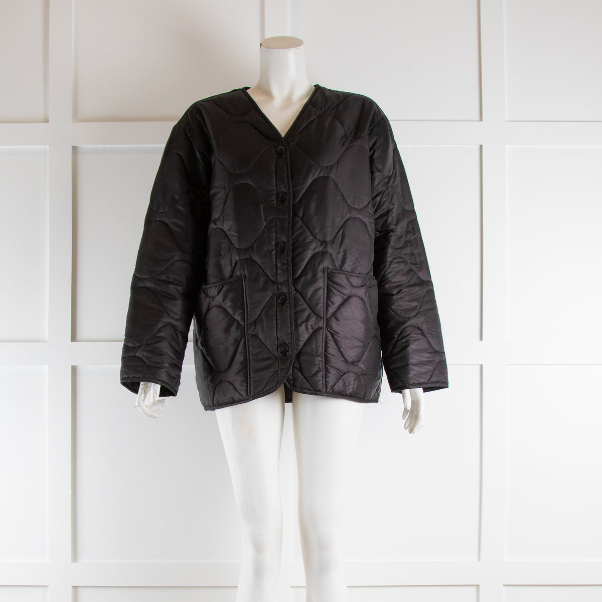 Anine Bing Andy Bomber Black Padded Jacket