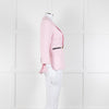 Smythe Pink Black Pocket Cotton Blend Blazer