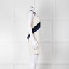 Emilio Pucci Cream Shift Dress with Black and Navy Colour Block Chest
