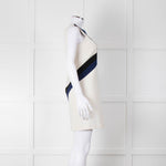 Emilio Pucci Cream Shift Dress with Black and Navy Colour Block Chest