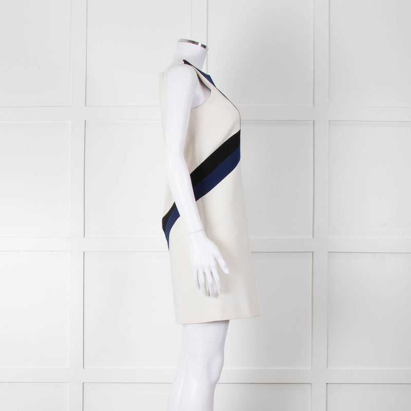 Emilio Pucci Cream Shift Dress with Black and Navy Colour Block Chest