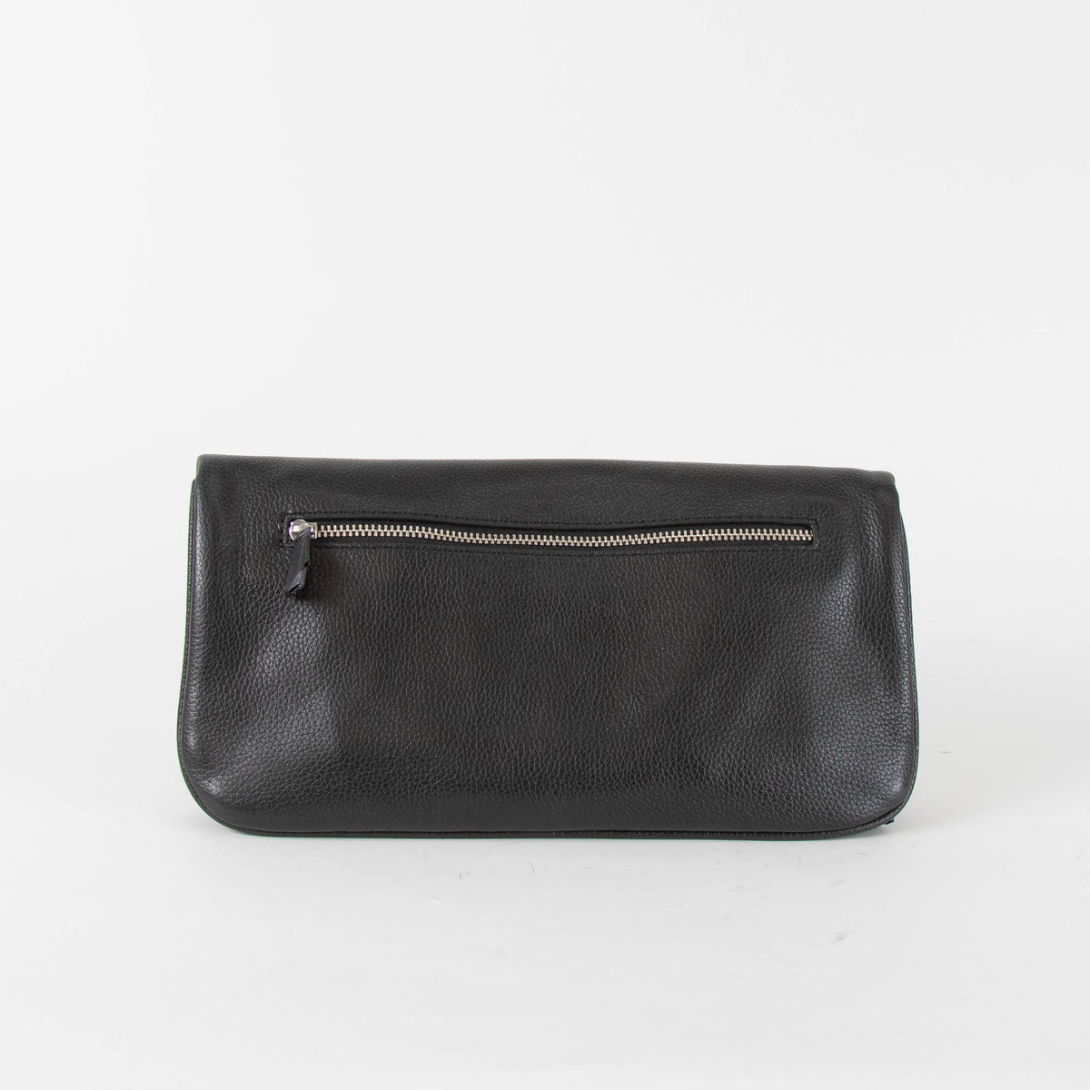 Zadig & Voltaire Preloved  Black Rock Clutch with Chain Strap