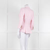 Smythe Pink Black Pocket Cotton Blend Blazer