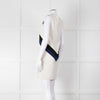 Emilio Pucci Cream Shift Dress with Black and Navy Colour Block Chest