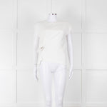Rag & Bone Cream Sleeveless Belted Top