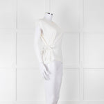 Rag & Bone Cream Sleeveless Belted Top