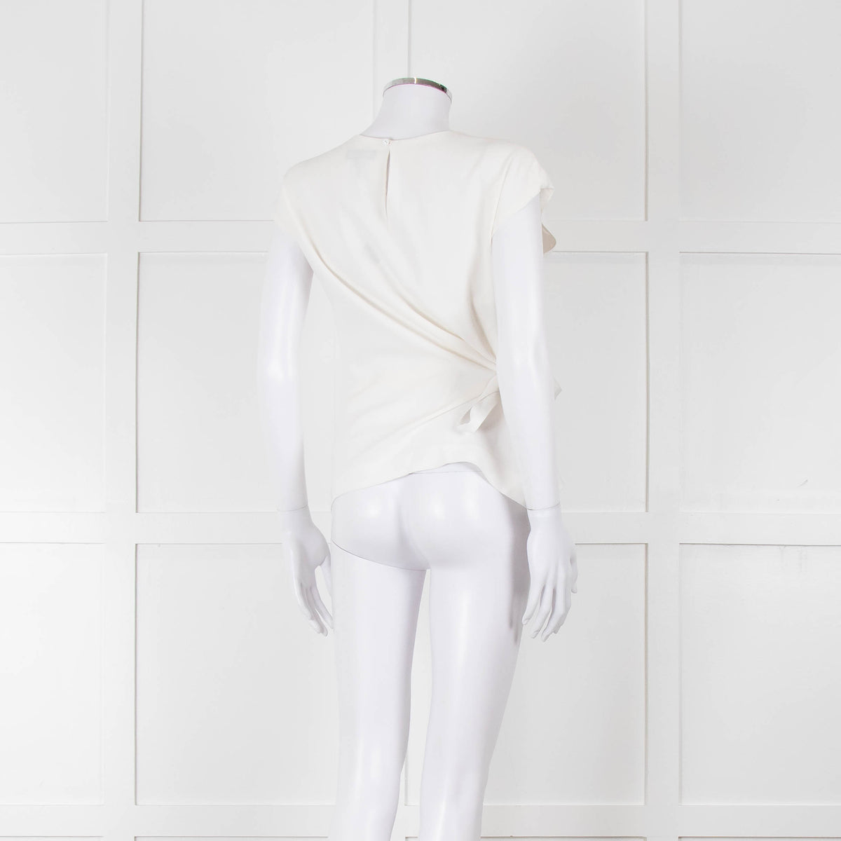 Rag & Bone Cream Sleeveless Belted Top