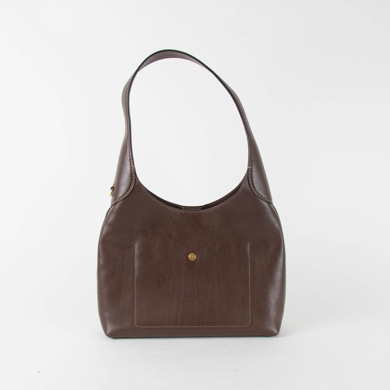 Coach Dark Brown Brooklyn Shoulder Bag