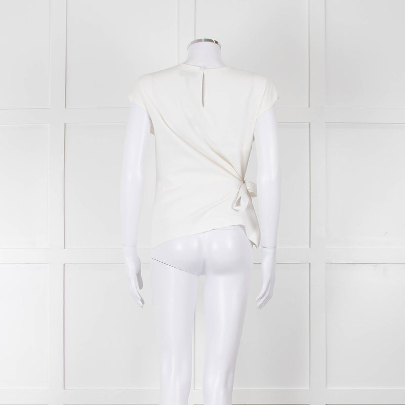 Rag & Bone Cream Sleeveless Belted Top
