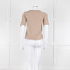 Club Monaco Beige Cashmere Short Sleeve Sweater